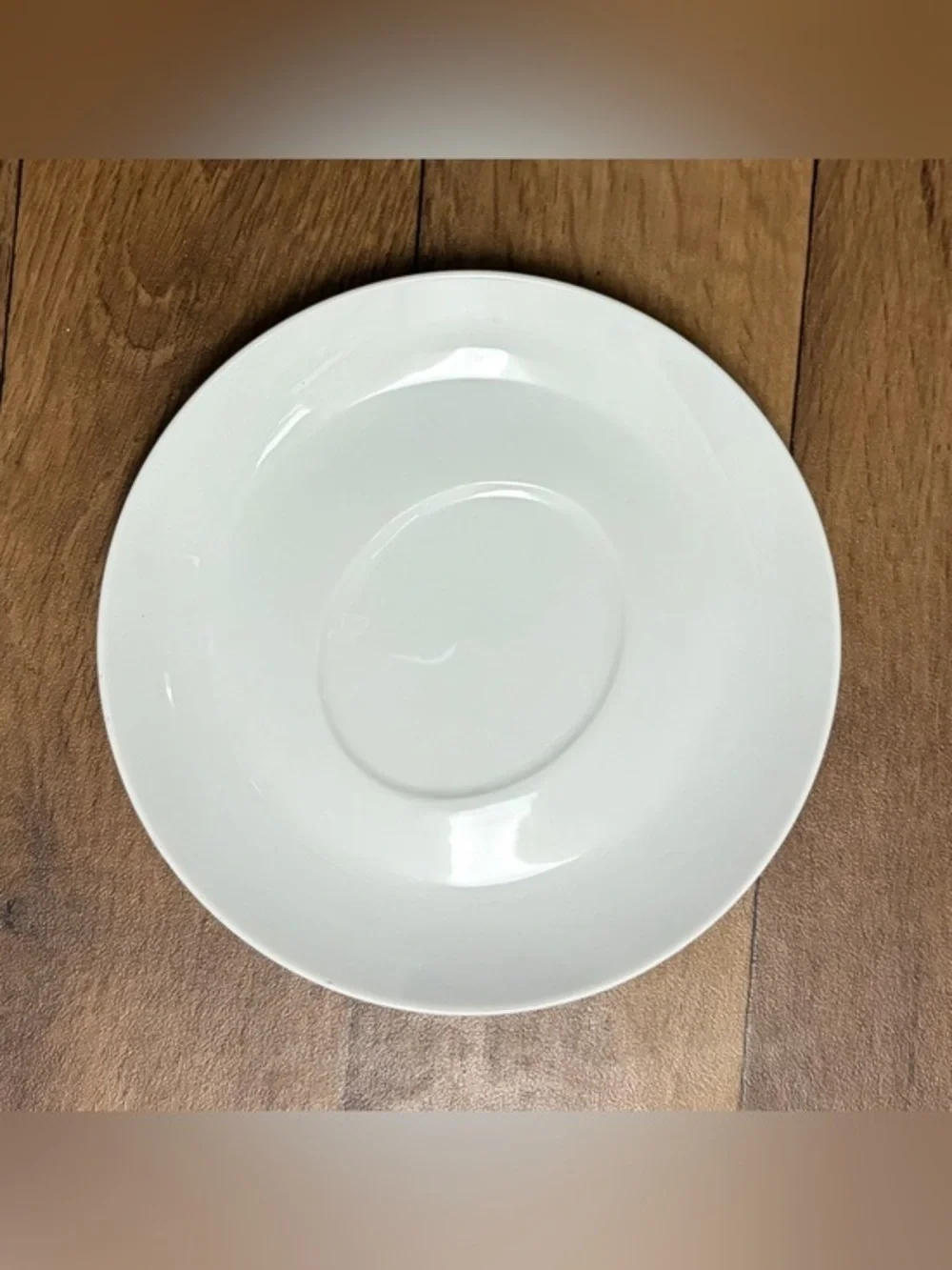 Crate&Barrel White Ceramic Saucer Plate